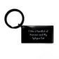 Sphynx Cat Lovers Gifts from Friends Unique Keychain, Funny Quote 'I Like A Handful Of Humans And My Sphynx Cat', Graduation Gifts for Women, Men, Family, Coworkers - Image 1