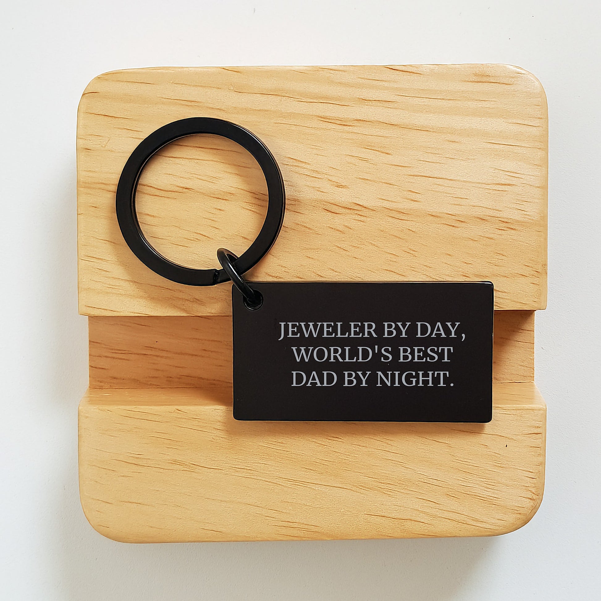 Jeweler Gifts for Men, Funny Keychain by Day, World's Best Dad by Night, Graduation Unique Gifts from Family - Image 2