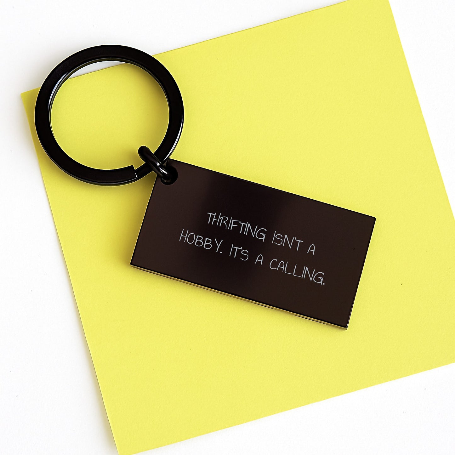 Thrifting Enthusiasts' Delight, Funny Keychain Gifts for Thrifting Friends, Funny Thrifting Birthday Unique Gifts from Coworkers - Image 3