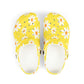 Sunny Daisy Garden Shoes for Adults & Kids – Lightweight EVA Slip-On Yellow Floral Summer Sandals Water-Resistant Nurse Comfort Walking