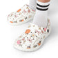 Pastel Ghost Pumpkin Garden Shoes for Adults & Kids – Lightweight EVA Slip-On Halloween Sandals Water-Resistant Nurse Comfort Footwear