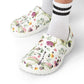 Dragonfly Wildflower Garden Shoes for Adults & Kids – Lightweight EVA Slip-On Floral Summer Sandals Water-Resistant Nurse Comfort & Walking