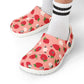 Strawberry Garden Shoes for Adults & Kids – Lightweight EVA Slip-On Pink Fruit Sandals Water-Resistant Nurse Comfort & Summer Walking