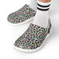 Confetti Leopard Garden Shoes for Adults & Kids – Lightweight EVA Slip-On Colorful Animal Sandals Water-Resistant Nurse Comfort & Walking