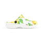 Lemon Sandals for Women and Kids – Citrus Print Garden Shoes, Lightweight EVA Slip-Ons, Cute Summer Footwear & Nurse Comfort Mules