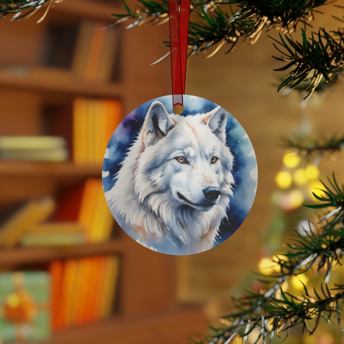 White Wolf Plaque Gift