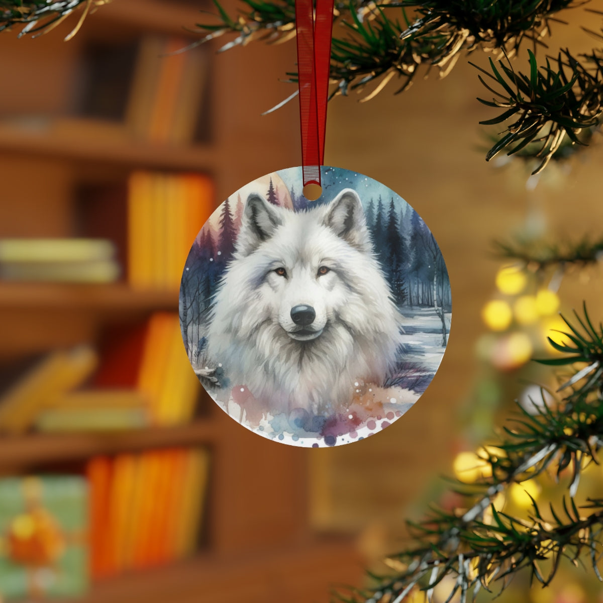 Winter Wolf LED Light Plaque Gift