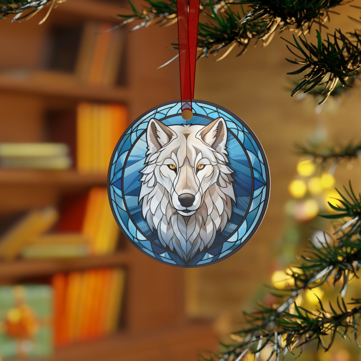 Winter Wolf LED Light Plaque and Ornament