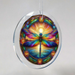 Faux Stained Glass Dragonfly Ornament