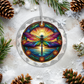 Dragonfly Glass Ornament