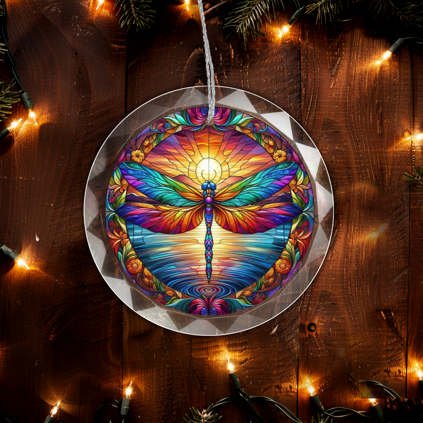 Glass Dragonfly Ornament