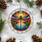 Suncatcher Dragonfly Christmas Ornament