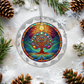 Glass Tree of Life Ornament