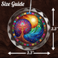 Stained Glass Style Tree of Life Ornament