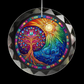 Stained Glass Style Tree of Life Ornament