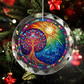 Stained Glass Style Tree of Life Ornament