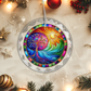 Stained Glass Style Tree of Life Ornament