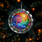 Stained Glass Style Tree of Life Ornament