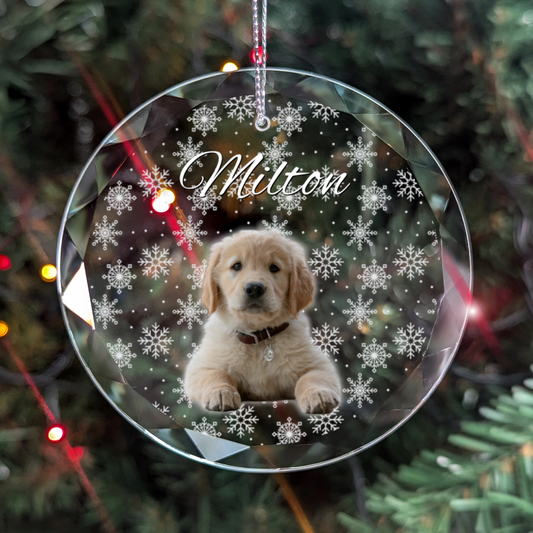 Personalized Puppy Picture Ornament