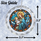 Virgin Mary and Baby Jesus Ornament and Keychain