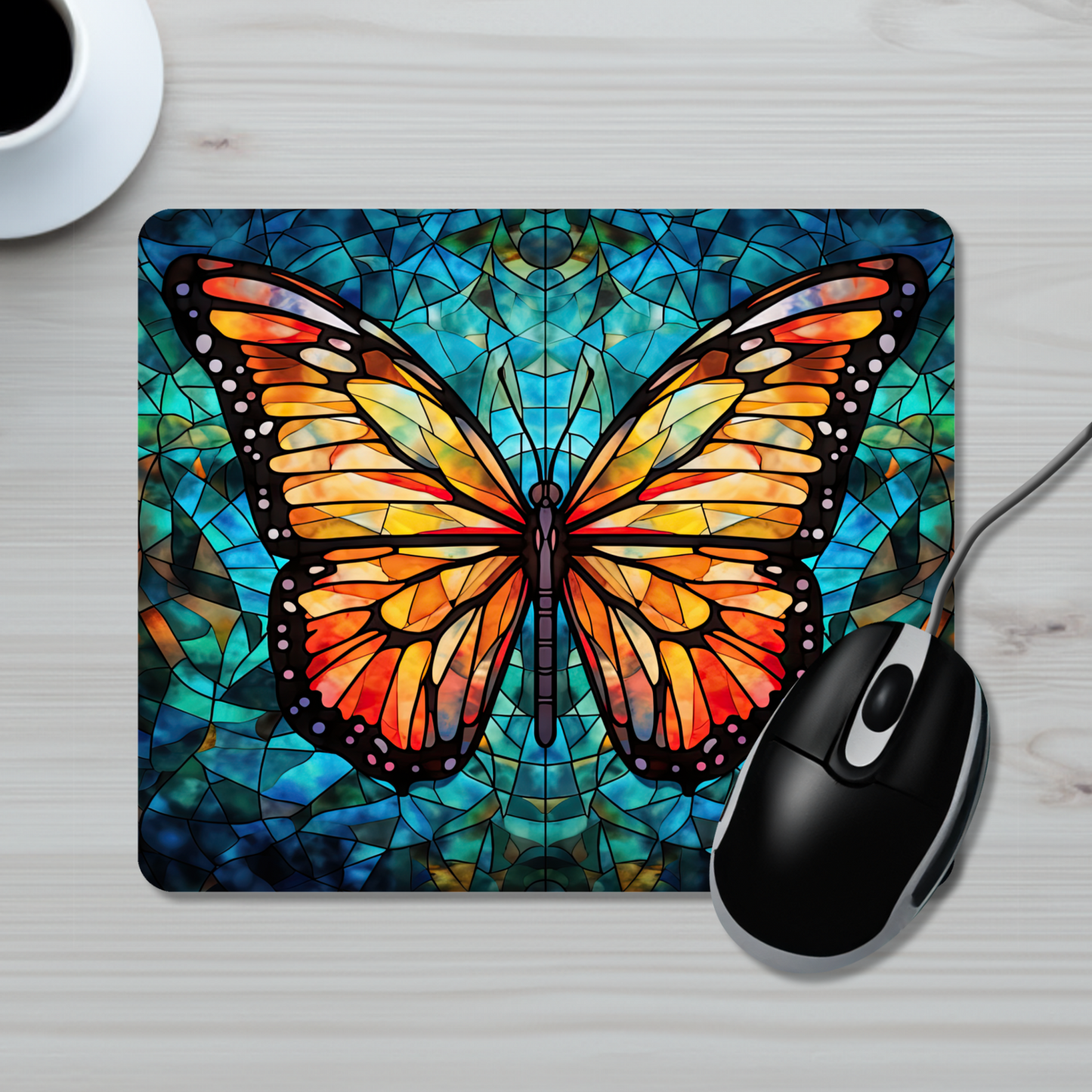 Stained Glass Butterfly Acrylic Plaque