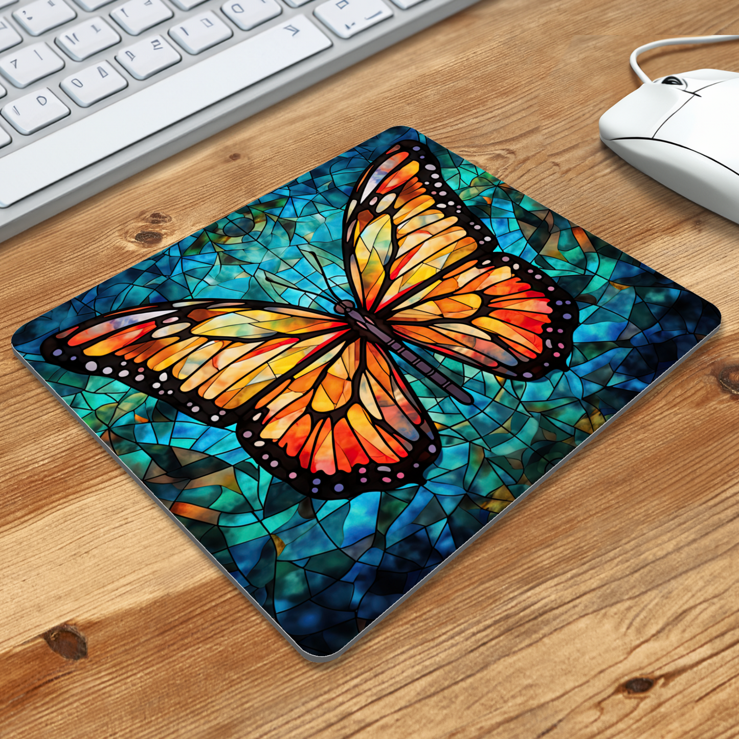 Stained Glass Butterfly Acrylic Plaque