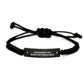 Veterinarian Gifts from Mom - Funny Quote Rope Bracelet, Adjustable Graduation Unique Gifts for Veterinarian Women - Image 1