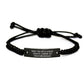 Funny Operations Manager Gifts from Friends, Birthday Unique Operations Manager Rope Bracelet Quotes Sorry This Guy Is Already Taken By A Smokin' Hot Operations Manager - Image 1