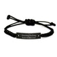 Funny Funeral Director Gifts for Men, Funny Rope Bracelet from Friends, Christmas Unique Gifts, Funeral Director Quote - 'Amazing F--king Funeral Director' - Image 1
