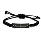 Funny Future Mortician Gifts Rope Bracelet with Inspirational Quote 'You're Dying to Graduate' from Friends to Mortician - Image 1