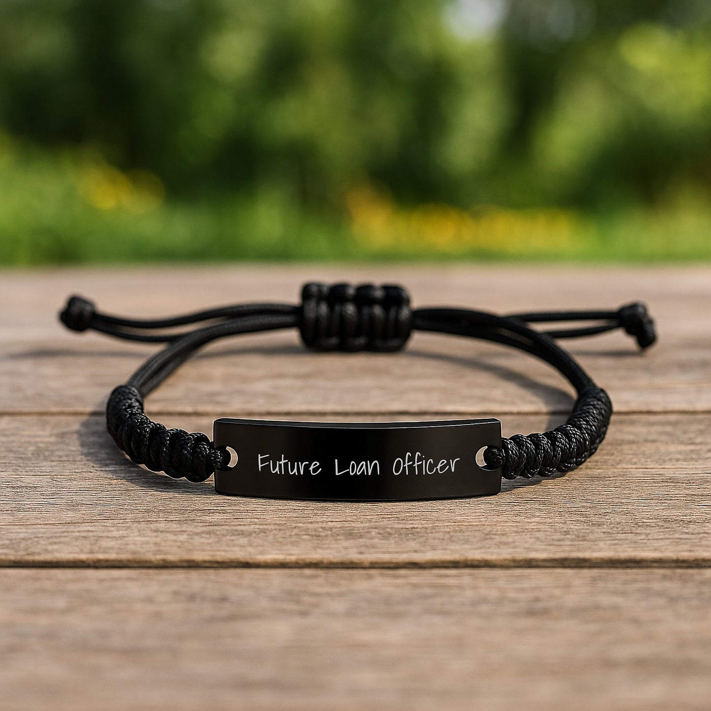 Funny Loan Officer Gifts for Him, Rope Bracelet with Inspirational Quote, Gifts from Friends or Family for Future Loan Officers, Unique Christmas Unique Gifts for Men - Image 2