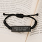 Janitor Gifts for Men, Janitor By Day, World's Best Dad By Night. Funny Rope Bracelet for Graduation Unique Gifts from Dad to Son - Image 3