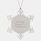 Gifts from Friends and Family for Veterinarians, Christmas Unique Snowflake Ornaments, Funny Quote 'My Heart Belongs To A Veterinarian' - Image 1