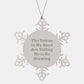 Funny Drawing Gifts for Friends from Men, Unique Snowflake Ornament Inspiration for Women, Christmas Unique Gifts for Family - Image 1