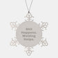 Welding Humor Snowflake Ornament, Funny Gift for Welding Enthusiasts, Gifts from Friends, Christmas Unique Gifts for Men, Women, Coworkers, Family - Image 1