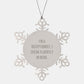 Receptionist Snowflake Ornament Gifts for Friends, Coworkers, or Family - I'm A Receptionist. I Speak Fluently In genius. Christmas Unique Presents from Friends - Image 1