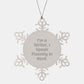 Writer's Delight, Funny Snowflake Ornament, Gifts from Friends for Men, Unique Christmas Unique Gifts - Image 1