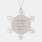 Biologist Gifts Snowflake Ornament Funny Quote Christmas Memorable Presents from Friends - Image 1