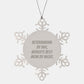 Veterinarian Snowflake Ornament Gifts from Women to Veterinarian By Day, World's Best Mom By Night. Funny Christmas Unique Presents - Image 1