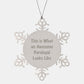 Funny Paralegal Gifts from Friends - Inspirational Snowflake Ornament for Christmas - Image 1