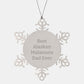 Funny Alaskan Malamute Dad Ever Gifts from Men to Family Members - Snowflake Ornament for Christmas Unique Gifts - Image 1