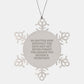 Inspirational Gifts from Friends and Family for Secretary - Snowflake Ornament, Christmas Unique Gifts, Secretary Snowflake Decoration - Image 1