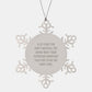 Funny Physician Assistant Gifts, Snowflake Ornament Holiday Decorations, Gifts from Men to Physician Assistant Friends and Family - Image 1