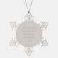 Funny Detective Mom Gifts, Snowflake Ornament for Christmas Unique Gifts from Women to Men, Friends, or Family, 'I Am A Detective Mom' - Image 1