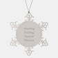 Unique Funny 'Amazing F--king' Funeral Director Christmas Snowflake Ornaments Gifts from Friends and Family - Image 1