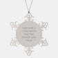 Concierge Gifts from Friends for Concierge Snowflake Ornament, Funny Quote, Christmas Unique Gifts - Image 1