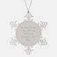 Funny Radiation Therapist Gifts from Men to Women Coworkers, Unique Christmas Unique Snowflake Ornament, Be 'Nice to Me' Inspirational Quote - Image 1