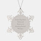 General Manager Gifts, Inspirational Snowflake Ornament, Funny Quote, Gifts from Men to General Manager, Unique Christmas Unique Gifts for Coworkers, Office Decorations - Image 1