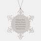 Physician Snowflake Ornament Gifts from Friends, Gifts for Men, Christmas Unique Physician Ornament Quote - Image 1