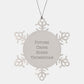 Funny Crime Scene Technician Gifts from Friends for Future Crime Scene Technician Snowflake Ornaments, Unique Christmas Unique Gifts for Him or Her - Image 1